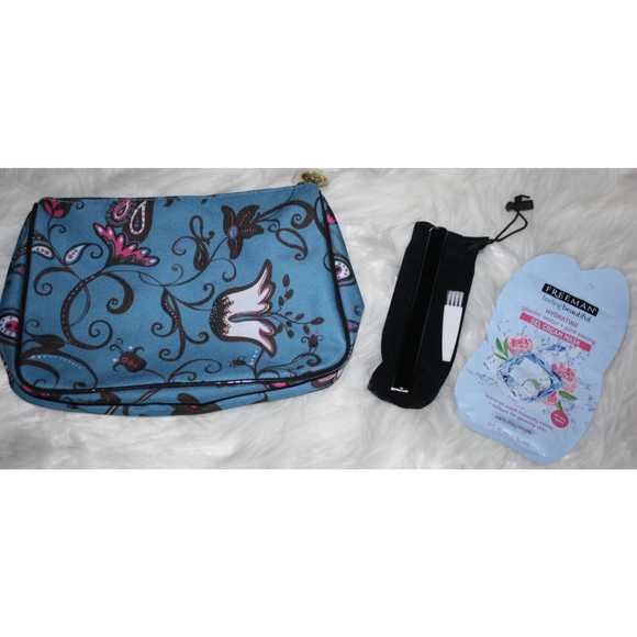 Women's Estee Lauder Cosmetic Bag + Facial Trimmer + Gel Cream Facial Mask New - Picture 2 of 4